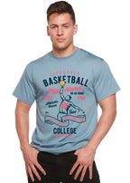 Life Style Basketball Men's Bamboo Viscose/Organic Cotton Short Sleeve Graphic T-Shirt Spun Bamboo
