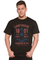 Light House Men's Bamboo Viscose/Organic Cotton Short Sleeve Graphic T-Shirt Spun Bamboo