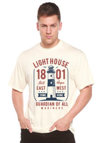 Light House Men's Bamboo Viscose/Organic Cotton Short Sleeve Graphic T-Shirt Spun Bamboo