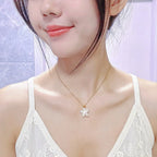 Light luxury starfish necklace inlaid with bricks nowadaysfashion