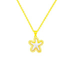 Light luxury starfish necklace inlaid with bricks nowadaysfashion