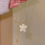 Light luxury starfish necklace inlaid with bricks nowadaysfashion