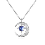 Light Of Stars And Moon Charm Necklace Delicate Clavicle Stars Rhinestone Chain Necklace nowadaysfashion