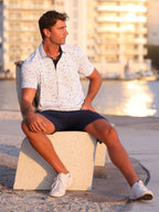 Links Print Polo White Water Life