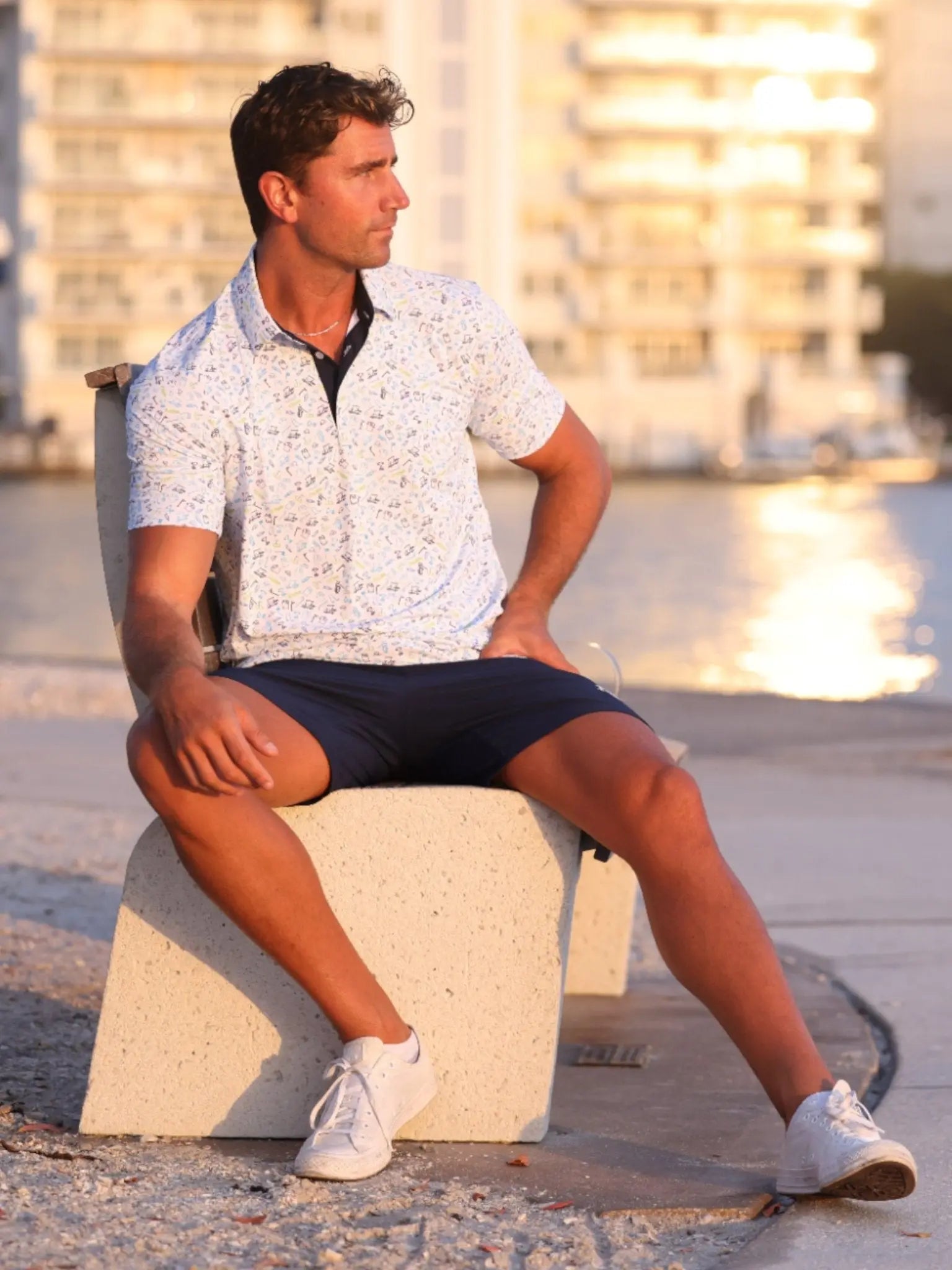 Links Print Polo - Blade & Thread