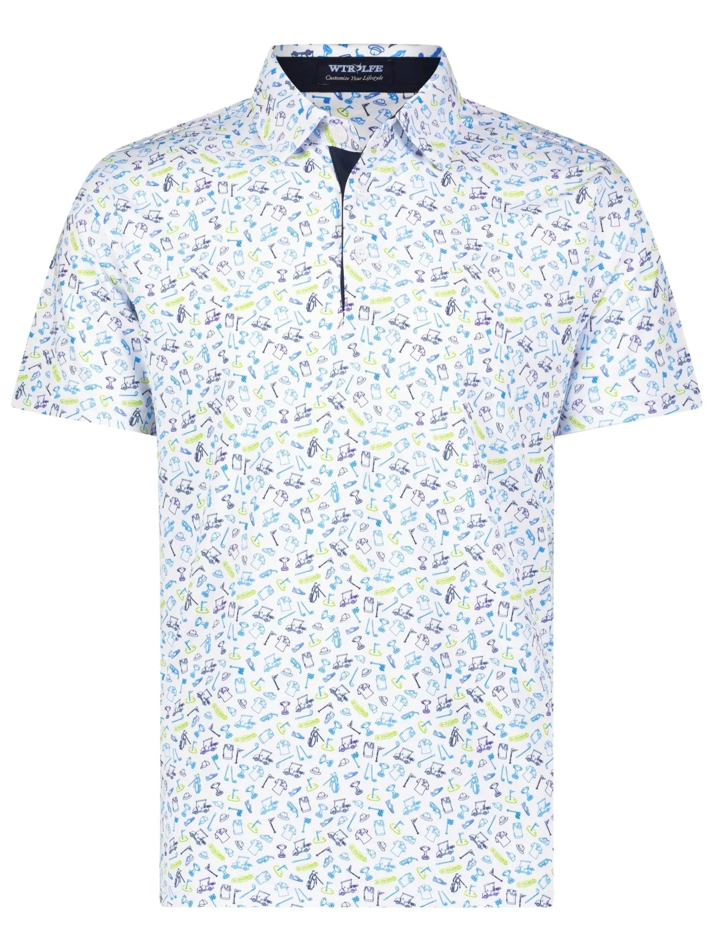 Links Print Polo - Blade & Thread