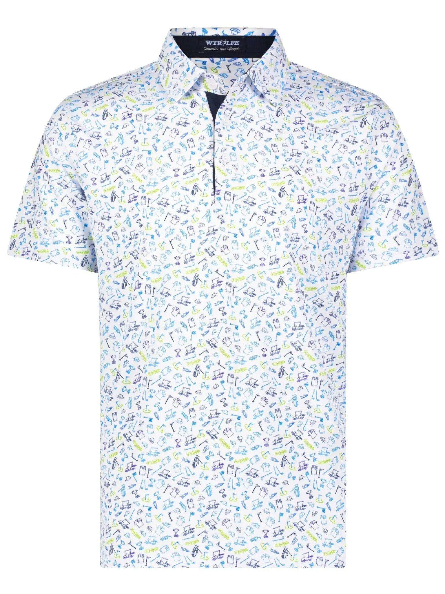 Links Print Polo - Blade & Thread