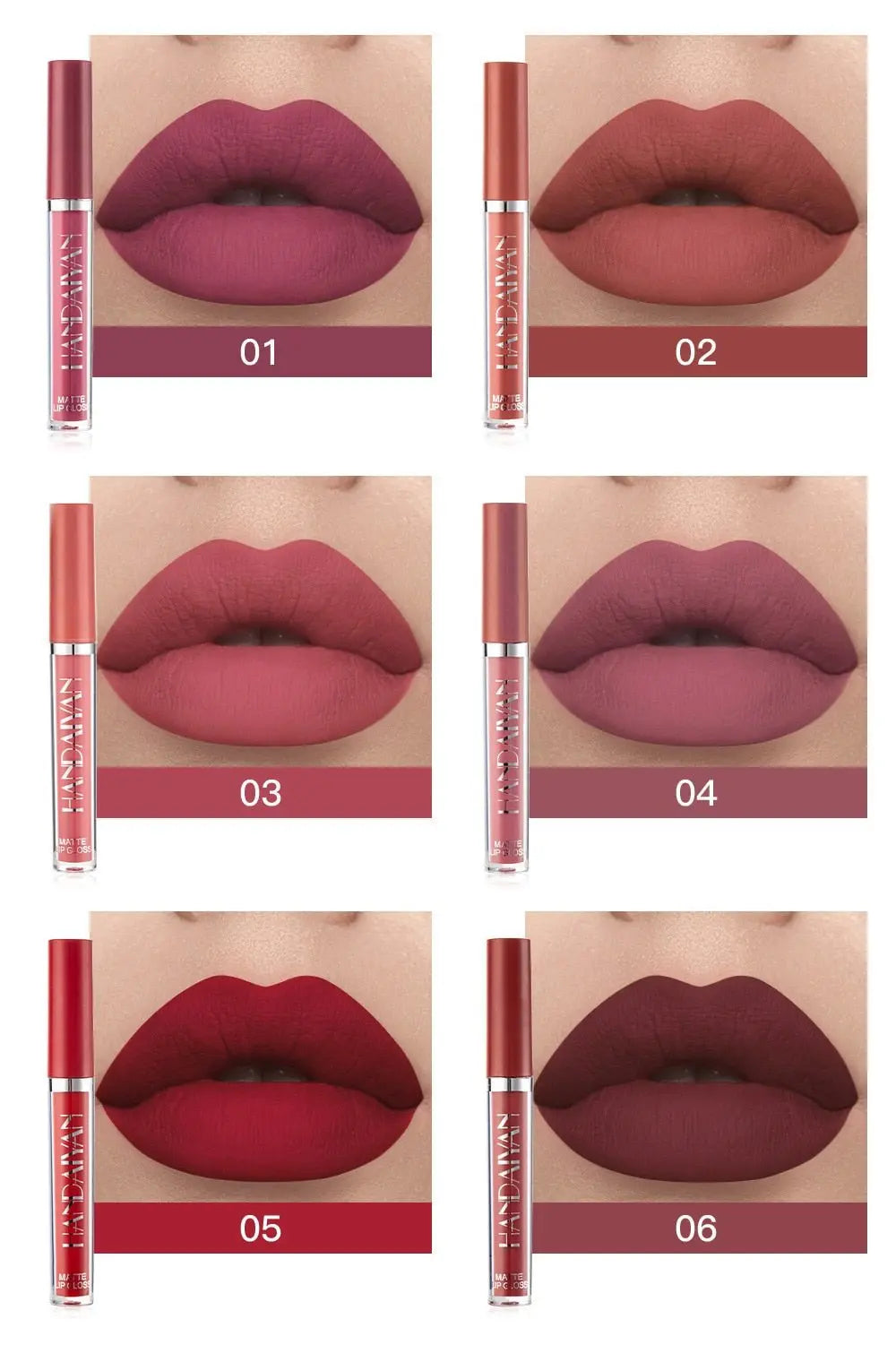 Liquid Lipstick Set Ultra Matte Velvet Waterproof Long Lasting Lip Glosses Nude Makeup Cosmetic Kit - Blade & Thread