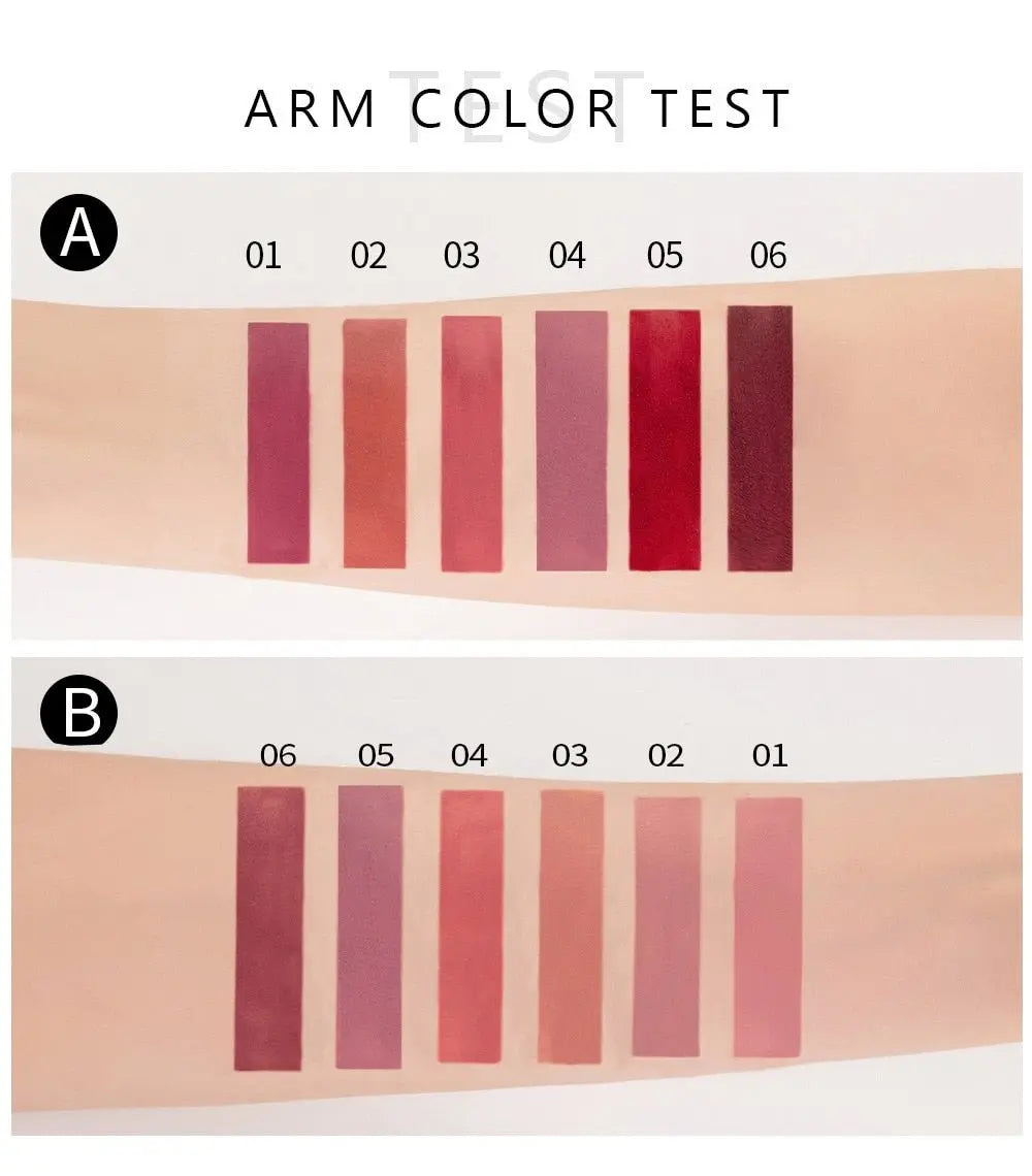 Liquid Lipstick Set Ultra Matte Velvet Waterproof Long Lasting Lip Glosses Nude Makeup Cosmetic Kit nowadaysfashion