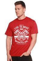 Live To Ride 1980 Men's Bamboo Viscose/Organic Cotton Short Sleeve Graphic T-Shirt Spun Bamboo