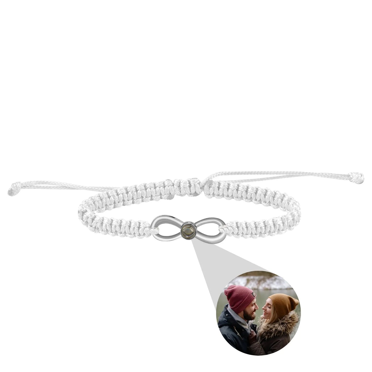 Lnfinite Cycle of Customizable Photos Bracelet Custom Projection Bracelets - Blade & Thread