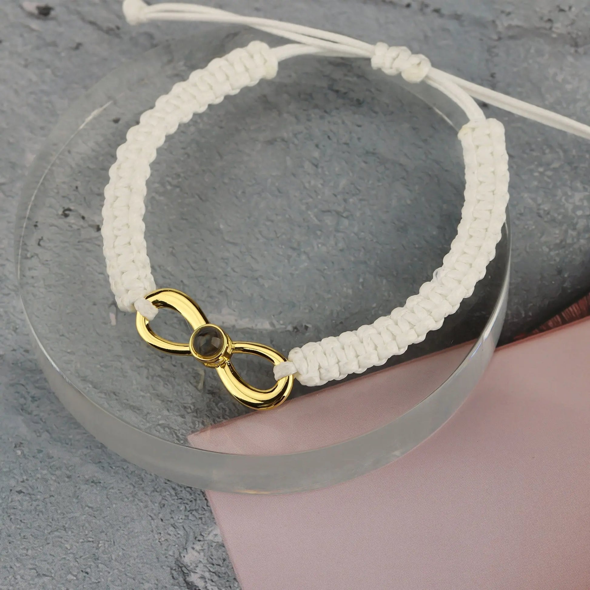 Lnfinite Cycle of Customizable Photos Bracelet Custom Projection Bracelets - Blade & Thread