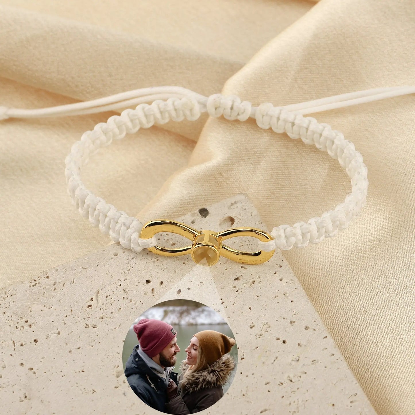 Lnfinite Cycle of Customizable Photos Bracelet Custom Projection Bracelets - Blade & Thread