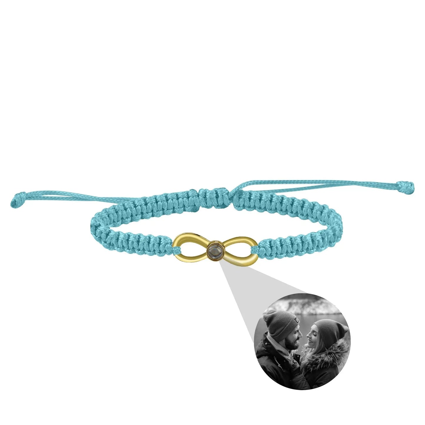 Lnfinite Cycle of Customizable Photos Bracelet Custom Projection Bracelets - Blade & Thread