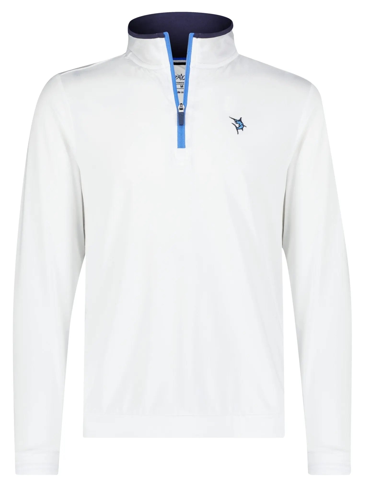 Long Beach Quarter Zip Ultra Soft Lightweight White Water Life