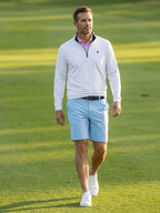 Long Beach Quarter Zip Ultra Soft Lightweight White Water Life