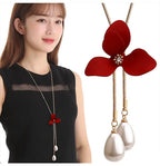 Long Necklaces& Pendants for Women Collier Femme Geometric Fashion Crystal Jewelry nowadaysfashion