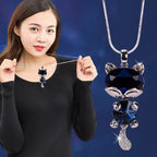 Long Necklaces& Pendants for Women Collier Femme Geometric Fashion Crystal Jewelry nowadaysfashion