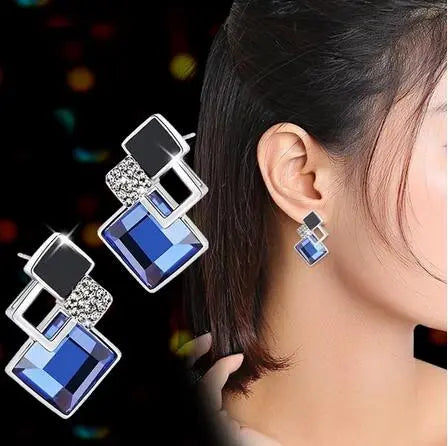 Long Necklaces& Pendants for Women Collier Femme Geometric Fashion Crystal Jewelry nowadaysfashion