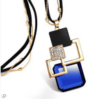Long Necklaces& Pendants for Women Collier Femme Geometric Fashion Crystal Jewelry nowadaysfashion