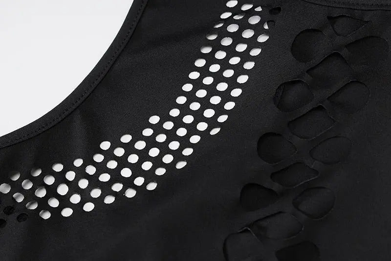Long Sleeves Solid Hollow Out Bandage Sexy Tube Crop Top Summer Autumn Women - Blade & Thread
