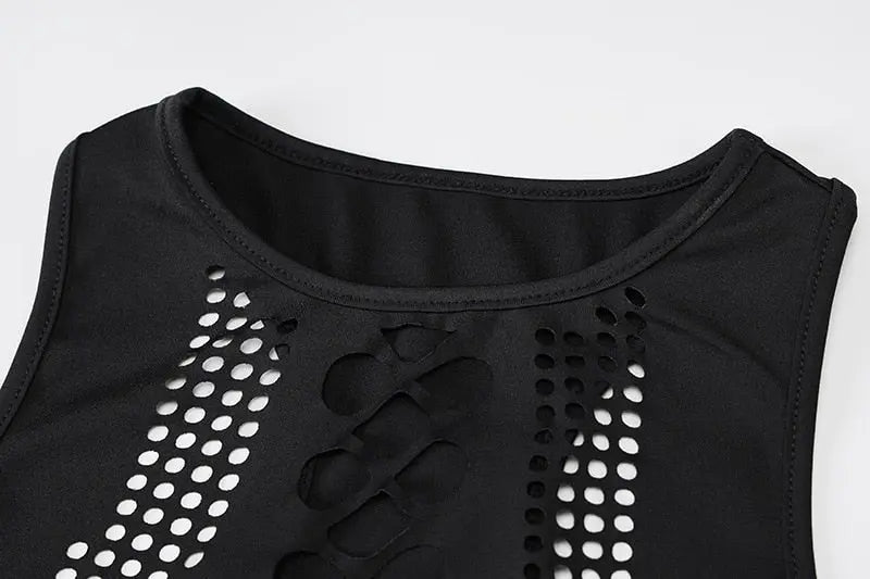 Long Sleeves Solid Hollow Out Bandage Sexy Tube Crop Top Summer Autumn Women nowadaysfashion