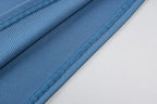 Long Sleeves Solid Navel Low Neck Bodycon Top Sexy Mini Dress Set nowadaysfashion