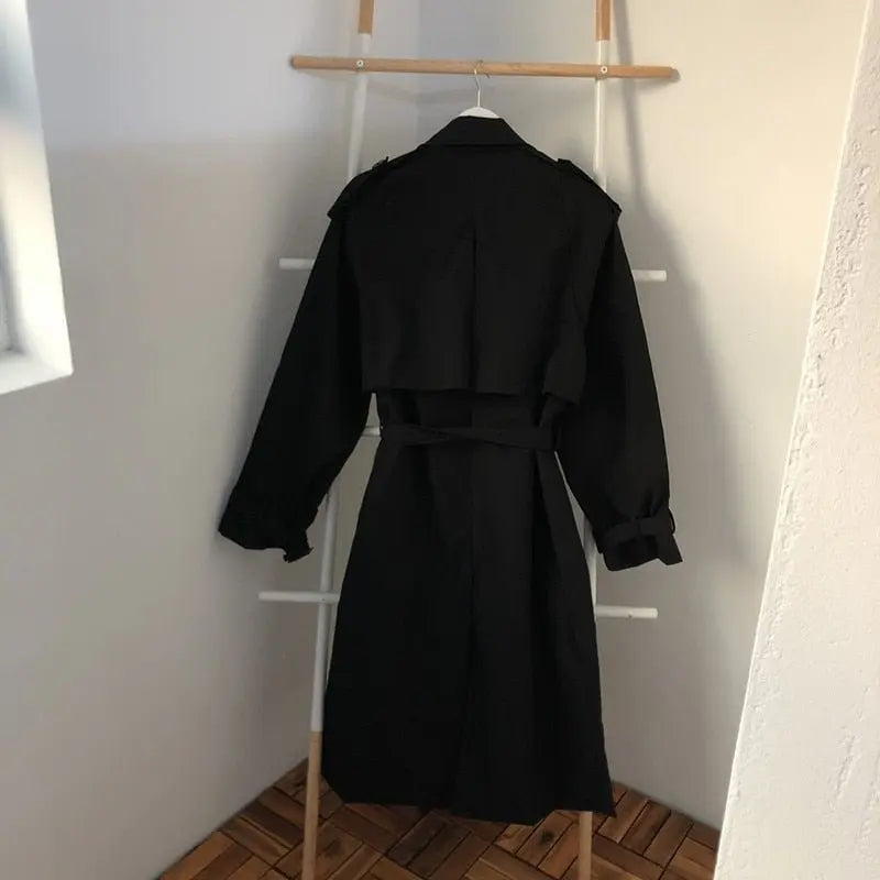Loose Overcoat Autumn Winter Fashion Double-breasted Windbreaker Femme - Blade & Thread