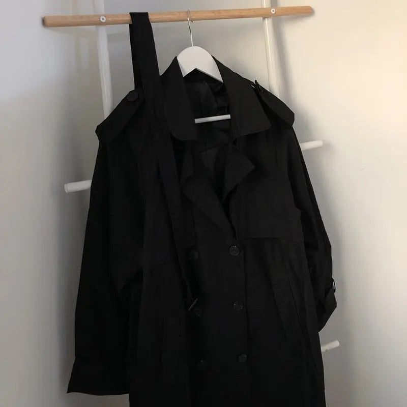 Loose Overcoat Autumn Winter Fashion Double-breasted Windbreaker Femme - Blade & Thread