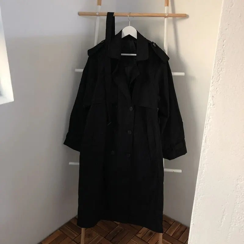 Loose Overcoat Autumn Winter Fashion Double-breasted Windbreaker Femme - Blade & Thread