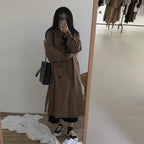 Loose Overcoat Autumn Winter Fashion Double-breasted Windbreaker Femme nowadaysfashion
