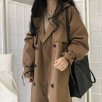 Loose Overcoat Autumn Winter Fashion Double-breasted Windbreaker Femme nowadaysfashion