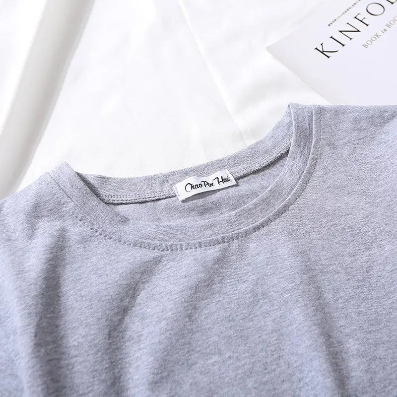 Loose solid color versatile short student T-shirt - Blade & Thread