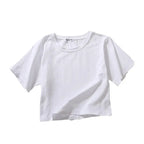 Loose solid color versatile short student T-shirt nowadaysfashion