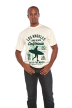 Los Angeles Men's Bamboo Viscose/Organic Cotton Short Sleeve Graphic T-Shirt Spun Bamboo