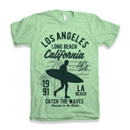 Los Angeles Men's Bamboo Viscose/Organic Cotton Short Sleeve Graphic T-Shirt Spun Bamboo