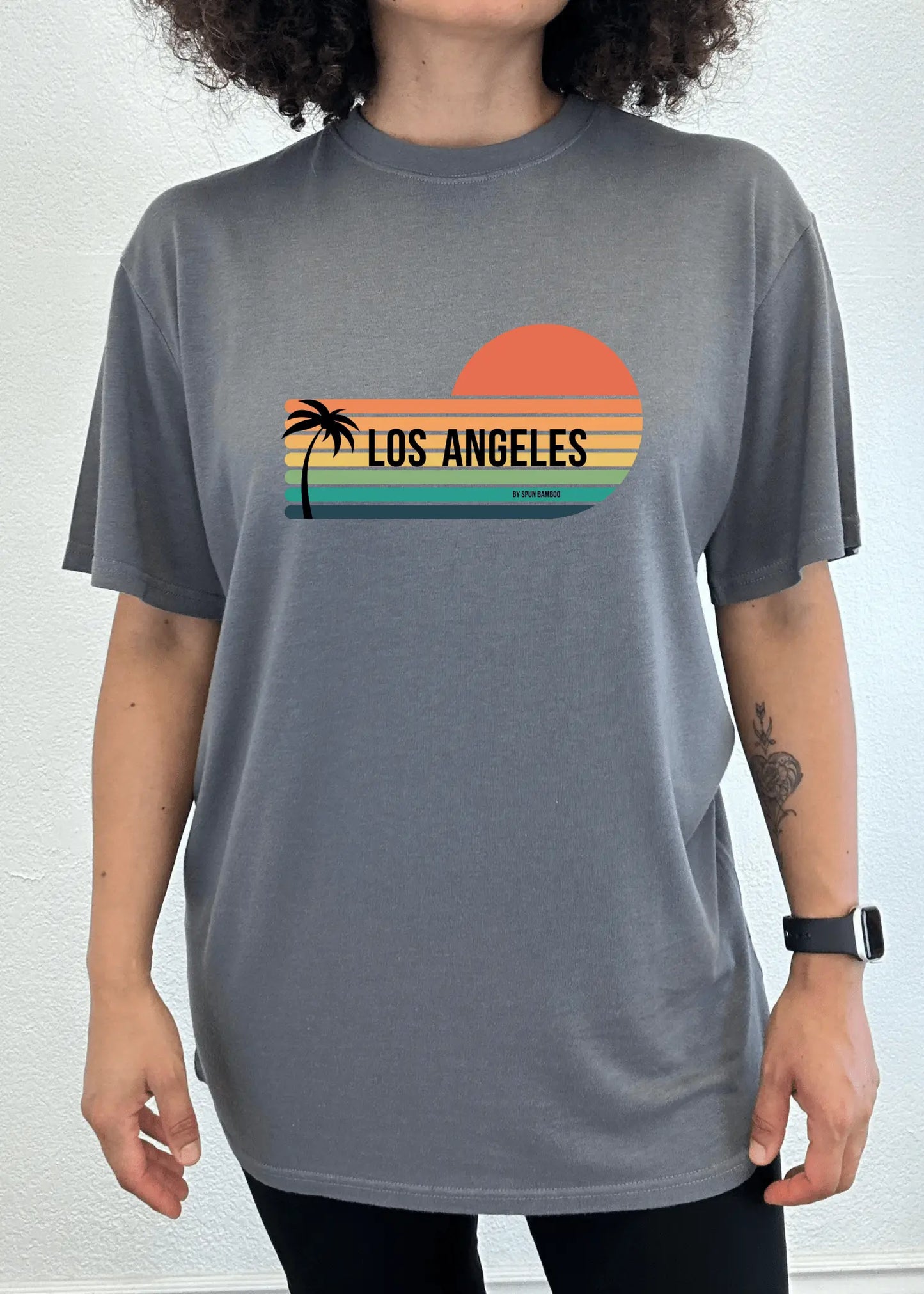 Los Angeles Spun Bamboo Unisex Bamboo Viscose/Organic Cotton Short Sleeve Graphic T-Shirt - Blade & Thread
