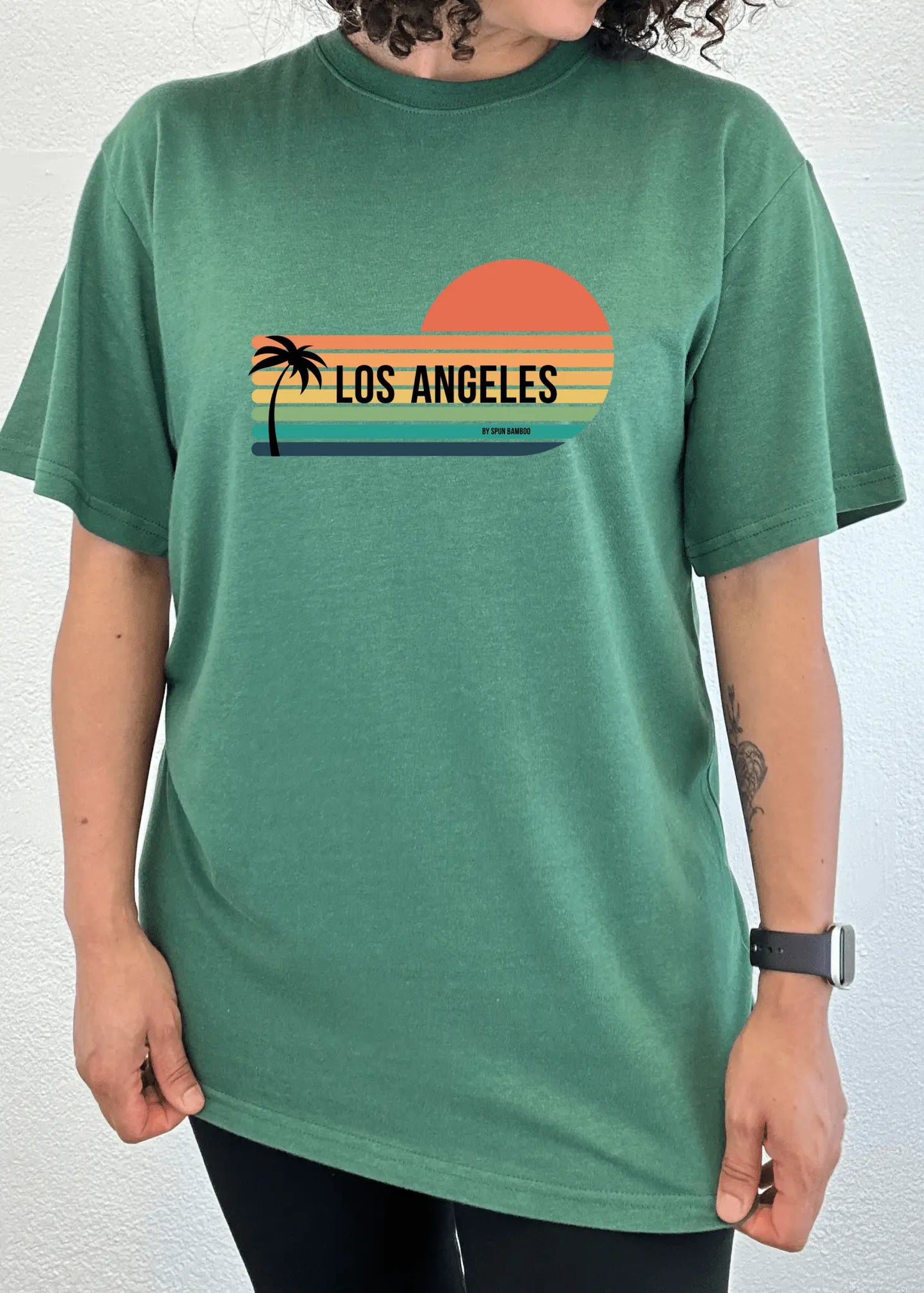 Los Angeles Spun Bamboo Unisex Bamboo Viscose/Organic Cotton Short Sleeve Graphic T-Shirt - Blade & Thread