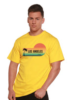 Los Angeles Spun Bamboo Unisex Bamboo Viscose/Organic Cotton Short Sleeve Graphic T-Shirt Spun Bamboo