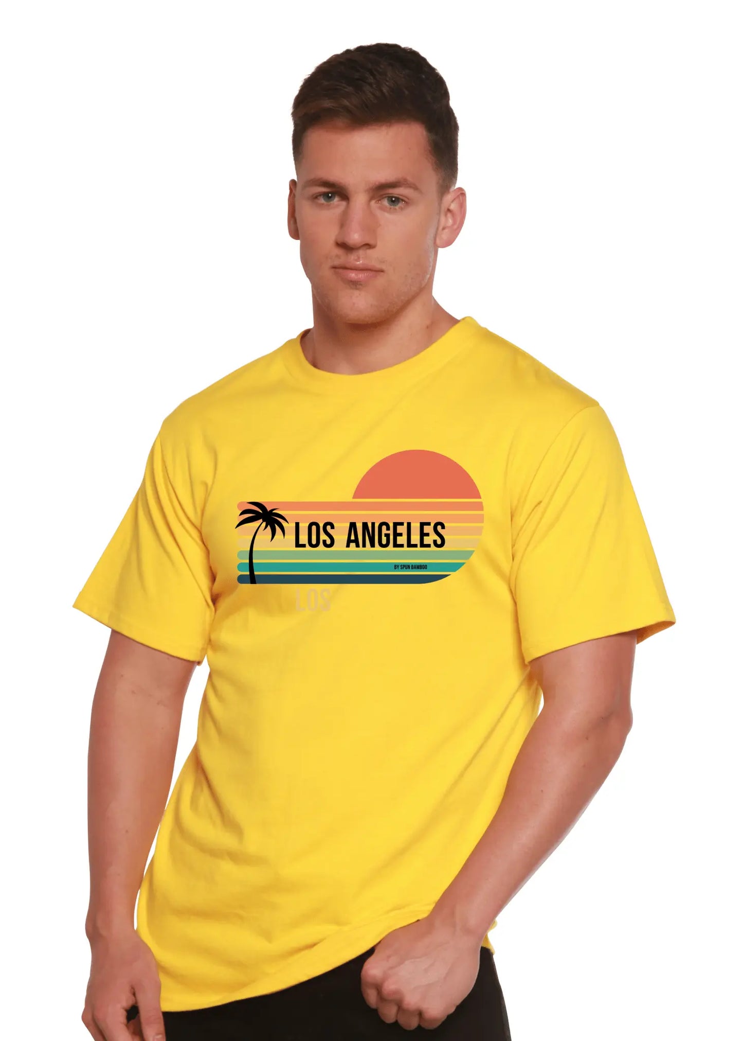 Los Angeles Spun Bamboo Unisex Bamboo Viscose/Organic Cotton Short Sleeve Graphic T-Shirt - Blade & Thread