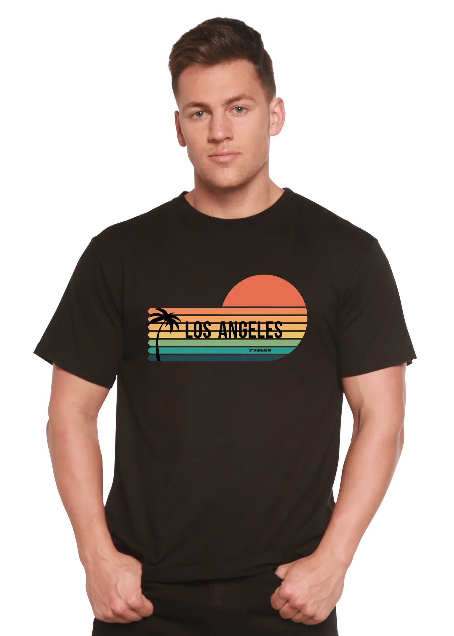 Los Angeles Spun Bamboo Unisex Bamboo Viscose/Organic Cotton Short Sleeve Graphic T-Shirt - Blade & Thread