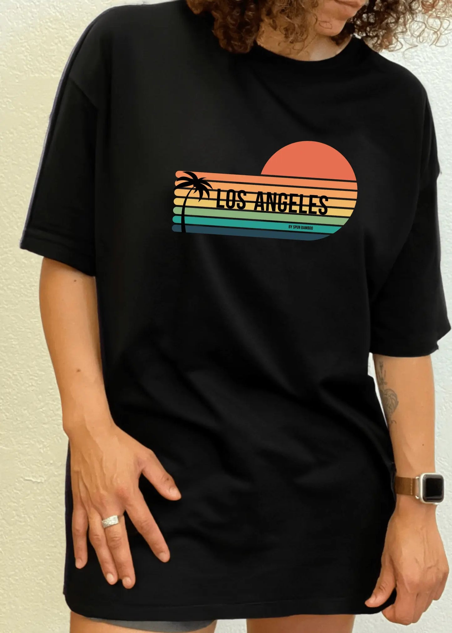 Los Angeles Spun Bamboo Unisex Bamboo Viscose/Organic Cotton Short Sleeve Graphic T-Shirt - Blade & Thread