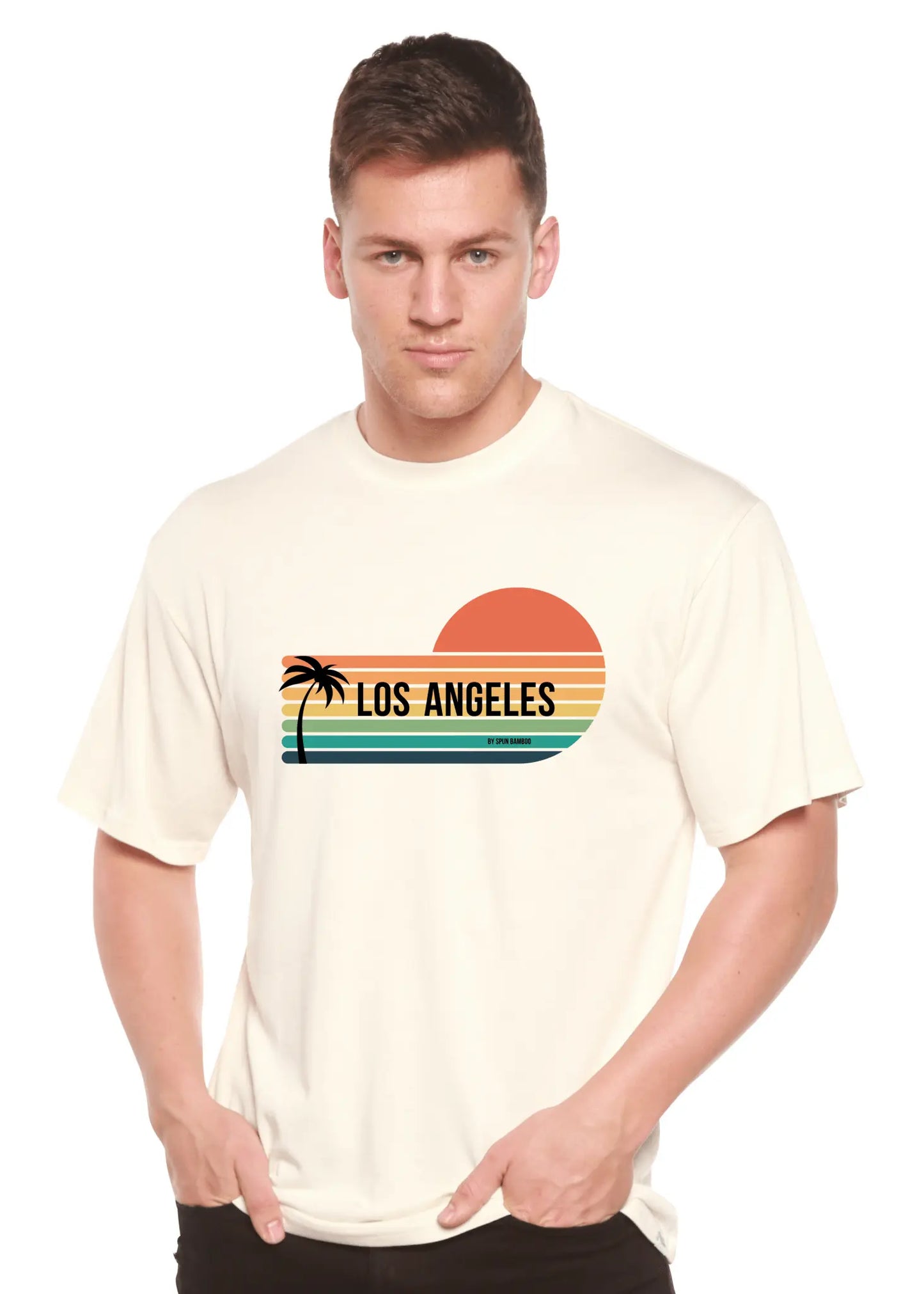Los Angeles Spun Bamboo Unisex Bamboo Viscose/Organic Cotton Short Sleeve Graphic T-Shirt - Blade & Thread
