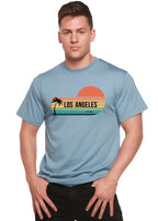 Los Angeles Spun Bamboo Unisex Bamboo Viscose/Organic Cotton Short Sleeve Graphic T-Shirt Spun Bamboo