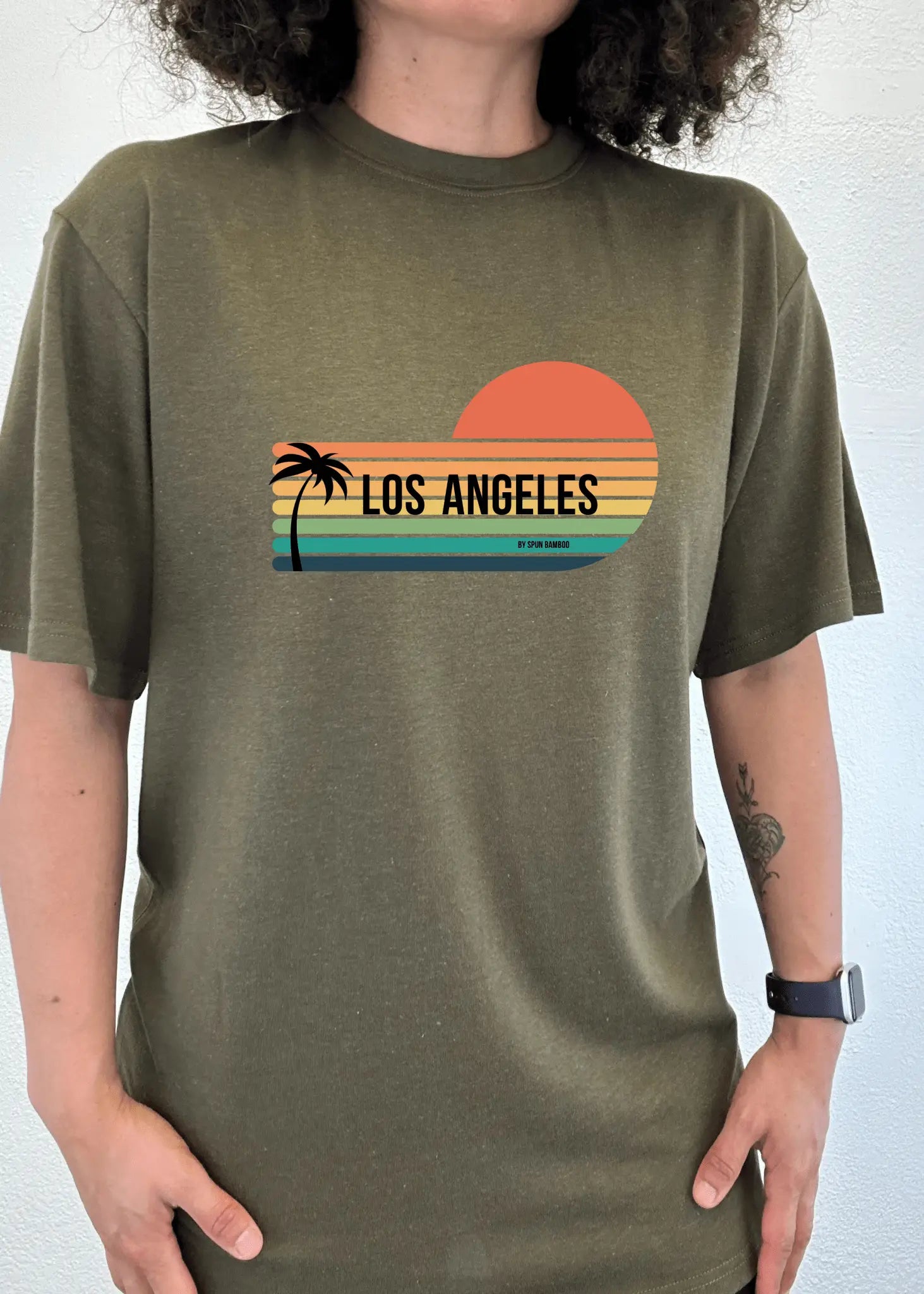 Los Angeles Spun Bamboo Unisex Bamboo Viscose/Organic Cotton Short Sleeve Graphic T-Shirt - Blade & Thread