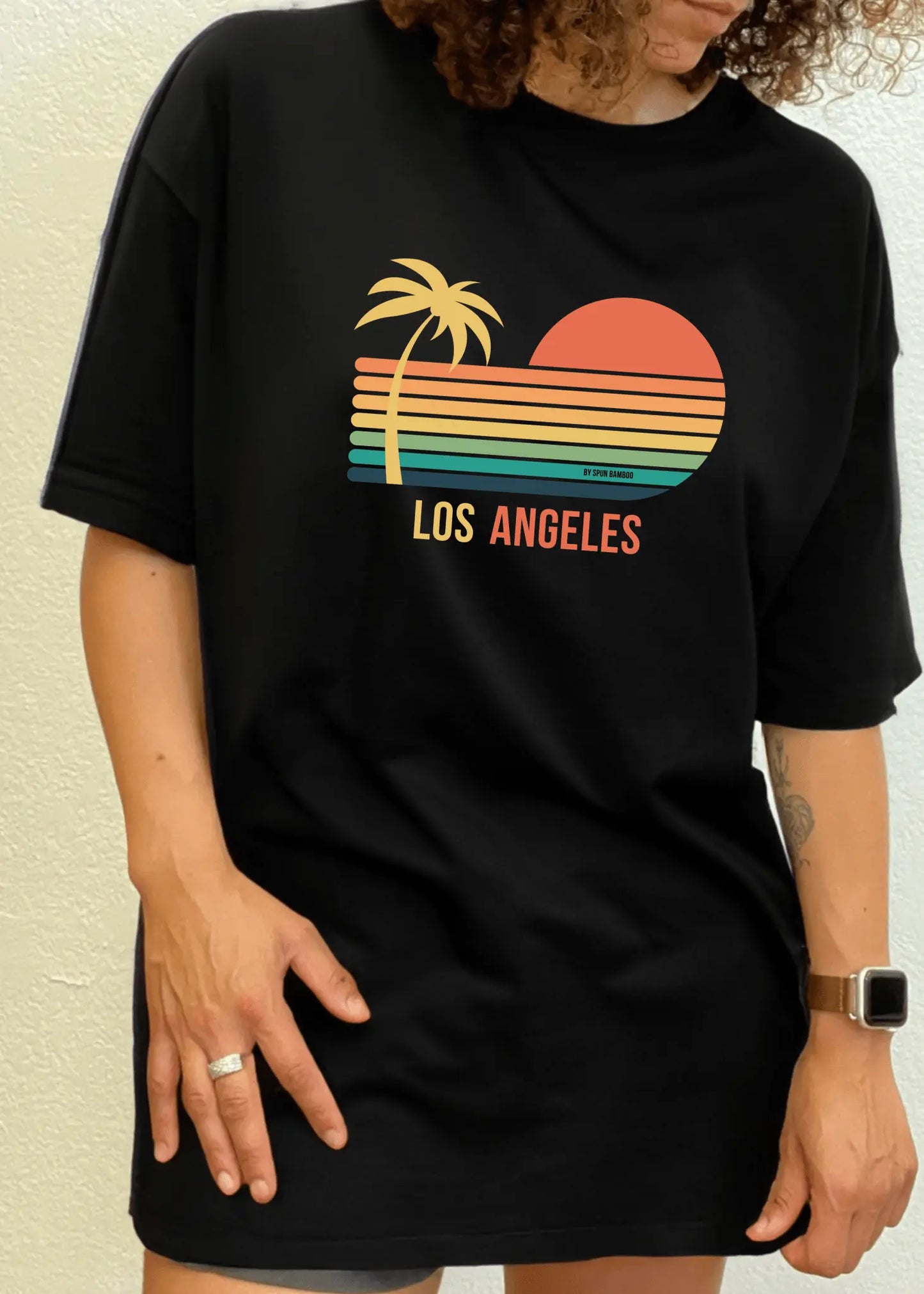 Los Angeles Unisex Bamboo Viscose/Organic Cotton Short Sleeve Graphic T-Shirt - Blade & Thread