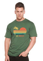 Los Angeles Unisex Bamboo Viscose/Organic Cotton Short Sleeve Graphic T-Shirt Spun Bamboo
