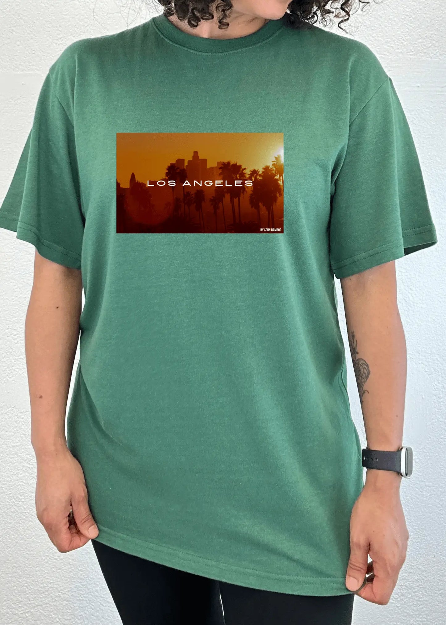 Los Angeles Unisex Bamboo Viscose/Organic Cotton Short Sleeve Graphic T-Shirt - Blade & Thread