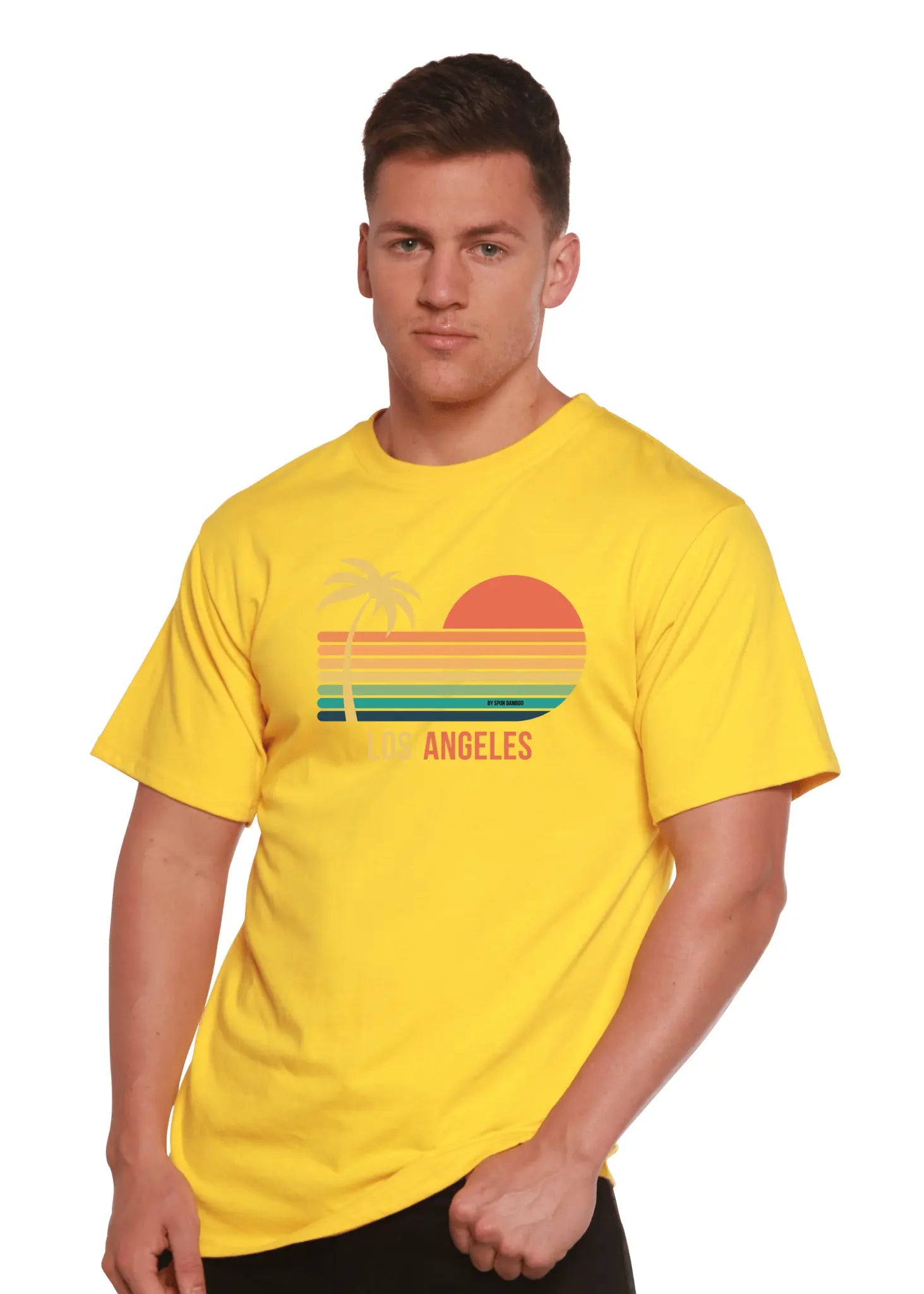 Los Angeles Unisex Bamboo Viscose/Organic Cotton Short Sleeve Graphic T-Shirt - Blade & Thread
