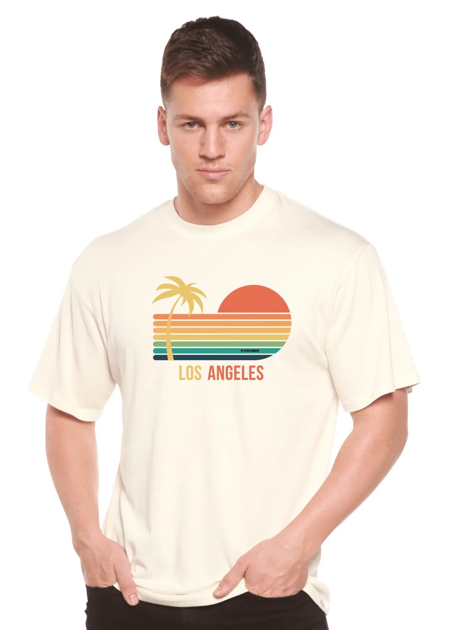 Los Angeles Unisex Bamboo Viscose/Organic Cotton Short Sleeve Graphic T-Shirt - Blade & Thread